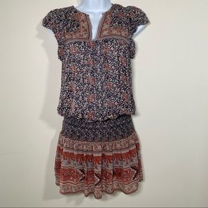 Ulla Johnson Simone Floral Drop-Waist Floral Silk Dress